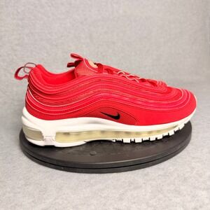 Nike Air Max 97 Red White Sneakers 314276-995 Womens 8.5 Running Shoes